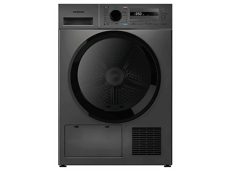 INFINITON SD-BC8EDX — Secadora Bomba de Calor, 8 kg, 16 programas, Dark Inox