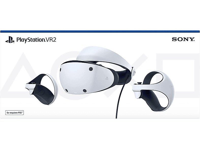 SONY Gafas PlayStation VR2 — Pack VR, OLED 4K, Sensor de movimiento, Blanco + Mandos VR2 Sense + Auriculares estéreo