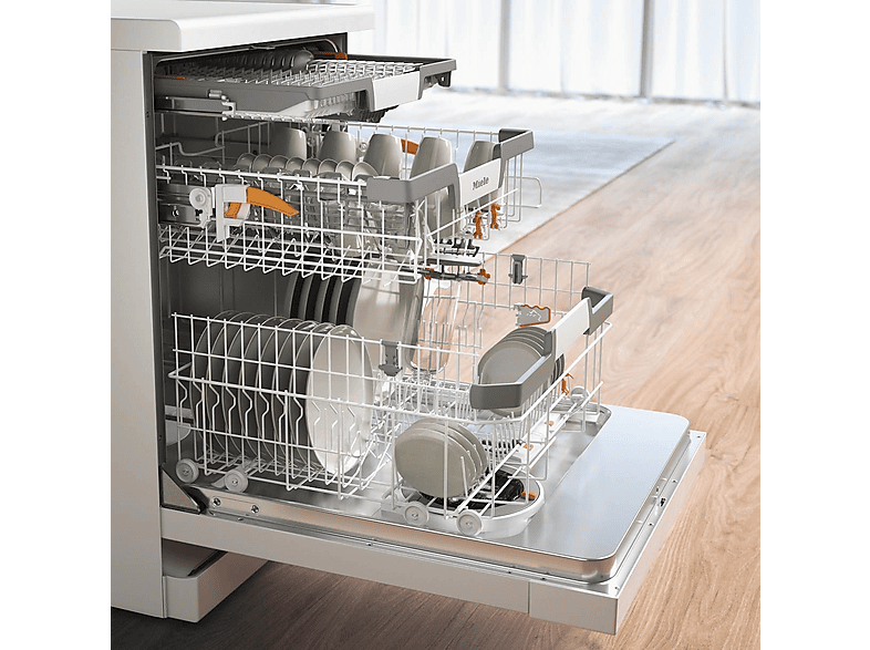 MIELE G 7130 SC AutoDos — Lavavajillas, 59.8 cm, Blanco, 14 Servicios, 8 Programas