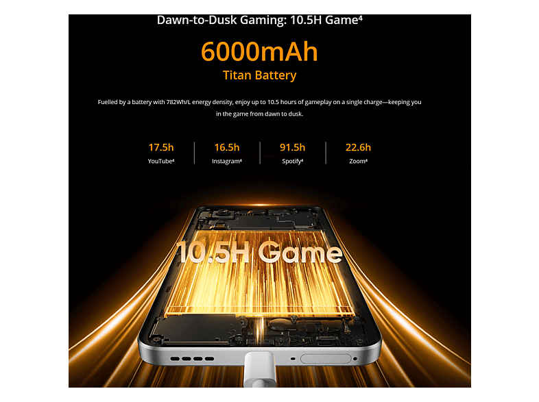 REALME 14 — Smartphone, Plata, 256 GB, 8 GB RAM, 120 Hz