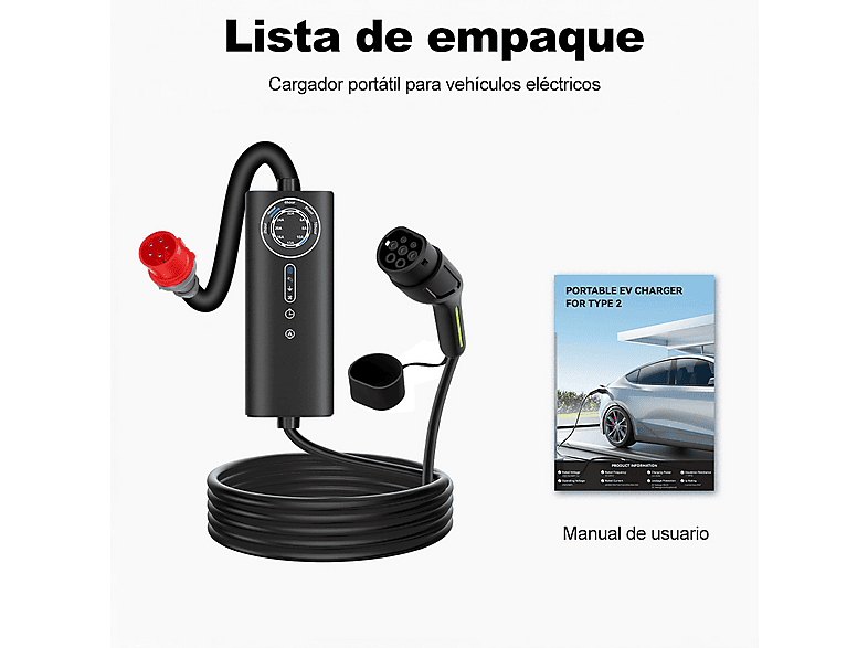 SMORGR 8M 22KW 6A-32A Tipo 2 — Cargadores vehículos eléctricos, Black