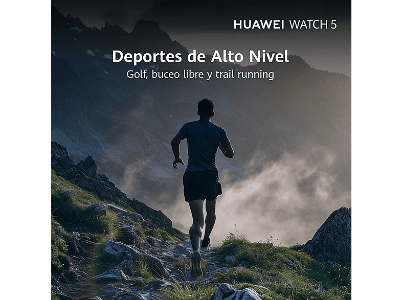 HUAWEI Watch 5 — Smartwatch, 46mm, 32 GB, Negro, NFC