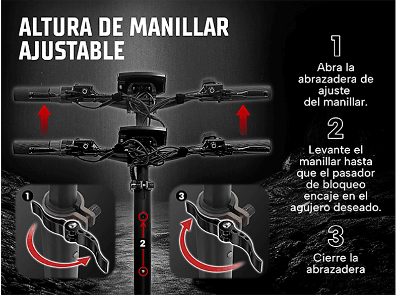 ZWHEEL ZWolf Duo — Patinete eléctrico, Pot. máx. 2000 W, Carga máx. 120 kg, 20000 mAh, 70 km autonomía