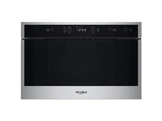 WHIRLPOOL WMN461BXF — Microondas integrable, 750 W, Negro, 22 l, Acero inoxidable