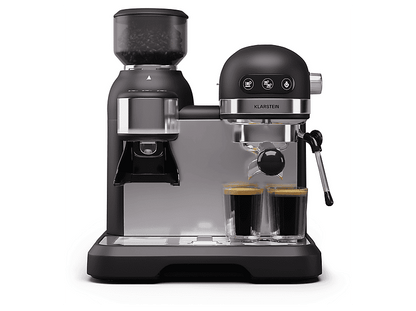 KLARSTEIN Bella Café Espresso — Cafetera espresso, 1550 W, Negro, 20 bar