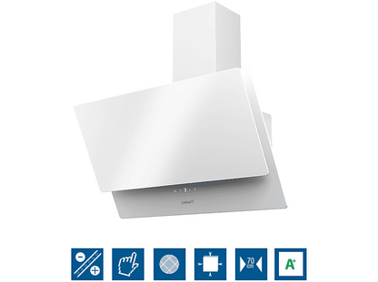 CATA 2078801 JUNO+ 7000 GWH. — Campana decorativa, 6 velocidades, 562 m³/h, 70 cm, Blanco