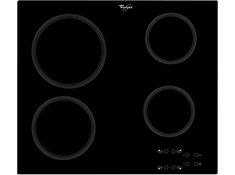 WHIRLPOOL AKT 801/NE — Placa de inducción, 580 mm, Negro, 4 zonas