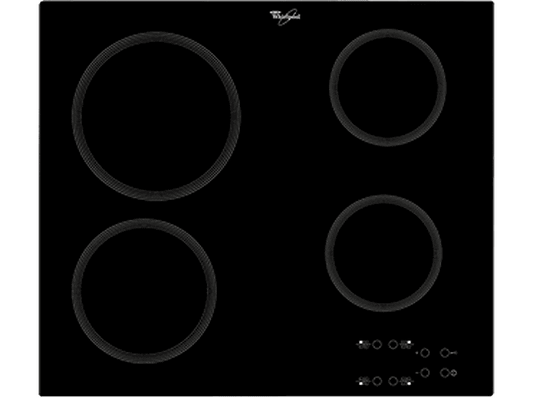 WHIRLPOOL AKT 801/NE — Placa de inducción, 580 mm, Negro, 4 zonas