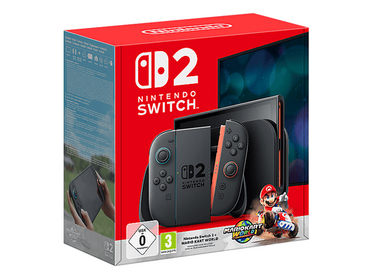 NINTENDO SWITCH 2 + MARIO KART WORLD — Consola Nintendo Switch 2, 256 GB, Black