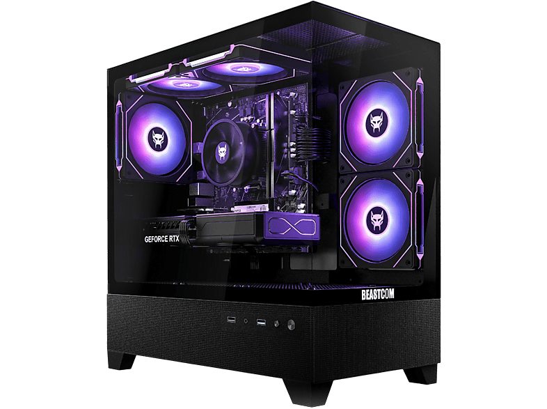 BEASTCOM Q5 Pro Gaming — PC Gaming, 16 GB RAM, 1 TB SSD, Negro, AMD Ryzen™ 7 5700X