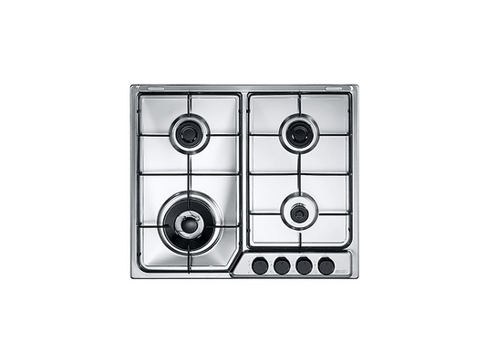 DELONGHI FFA 46 ASDV — Placa de gas, 600 mm, 4 zone(s) zonas, Acero inoxidable