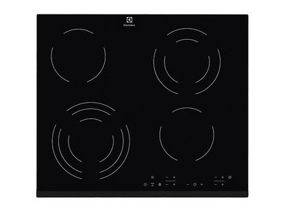 ELECTROLUX EHF6343FOK — Placa de vitrocerámica, 590 mm, Negro, 4 Fuegos zonas