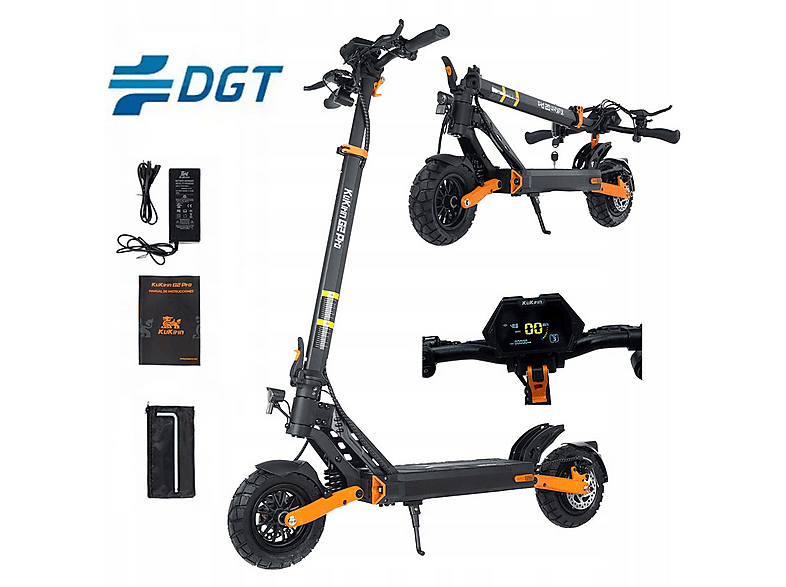 KUKIRIN G2 Pro VMP — Patinete eléctrico, Pot. máx. 500 W, Carga máx. 120 kg, negro (ref. 168226373)