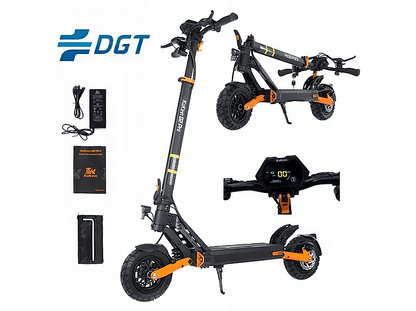 KUKIRIN G2 Pro VMP — Patinete eléctrico, Pot. máx. 500 W, Carga máx. 120 kg, negro (ref. 168226373)