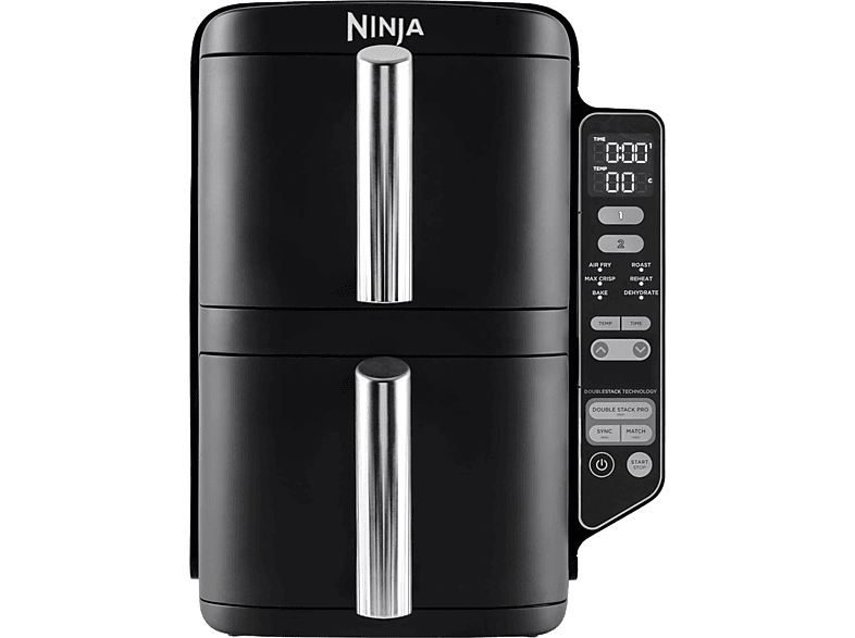 NINJA SL300EU — Freidora de aire, 2470 W, Negro, 7.6 l dividido en 2 bandejas