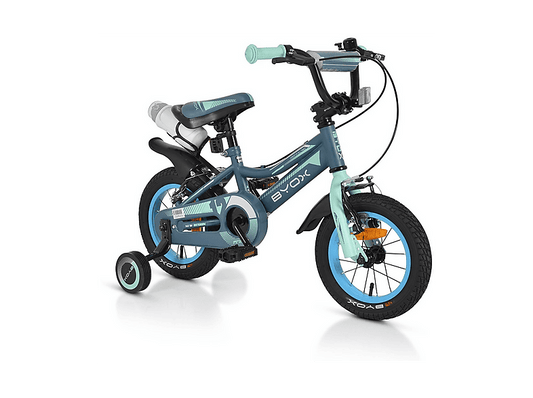 BYOX Prince de 12 pulgadas — Bicicletas para niños, marco: 19 cm, Acero, gris-azul