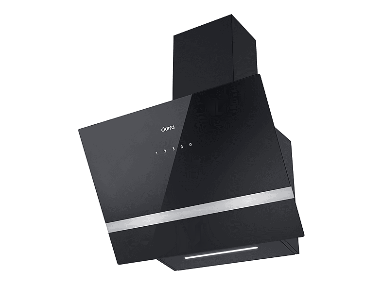 CIARRA VM6736HB — Campana Decorativa, 4 velocidades, 650 m³/h, 595 mm, Negro