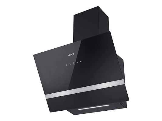 CIARRA VM6736HB — Campana Decorativa, 4 velocidades, 650 m³/h, 595 mm, Negro