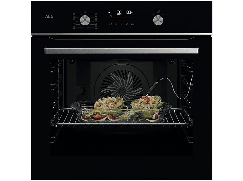 AEG Series 5000 OA5PB531AB — Horno convencional, Integrable, Pirolítico, 59,5 cm, Negro