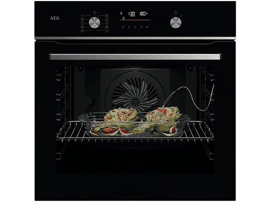 AEG Series 5000 OA5PB531AB — Horno convencional, Integrable, Pirolítico, 59,5 cm, Negro
