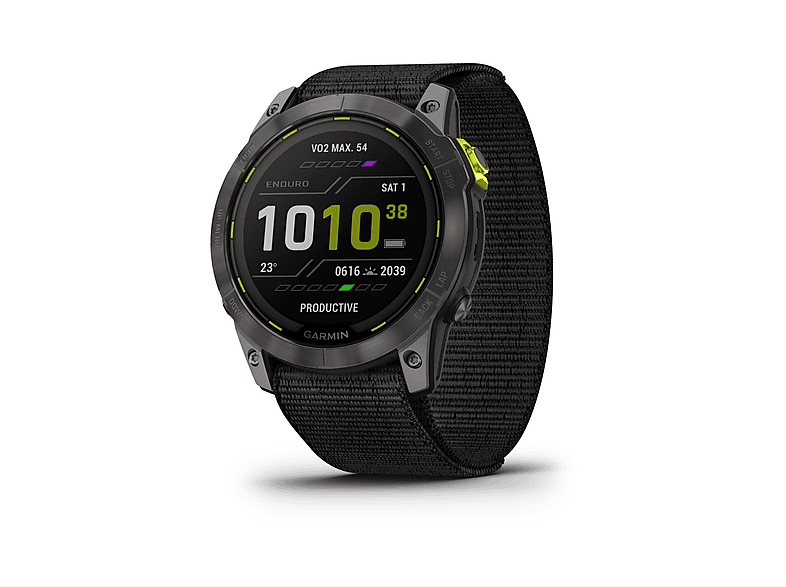 GARMIN Enduro 2 — Smartwatch, Titanio, Gris, Talla única, Polímero reforzado con fibra de vidrio (GFRP