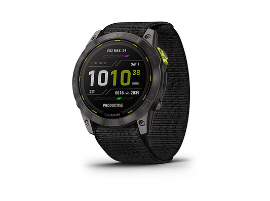 GARMIN Enduro 2 — Smartwatch, Titanio, Gris, Talla única, Polímero reforzado con fibra de vidrio (GFRP