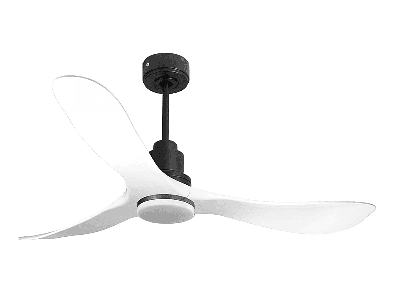 PURLINE TongaD132C04LED64621 — Ventilador de techo, 18 W, 6 velocidades, Negro