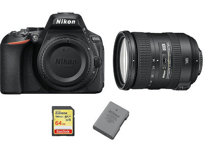 NIKON D5600 — Cámara digital, Negro, 18 megapixel, Full HD 1080p (ref. 133674587)