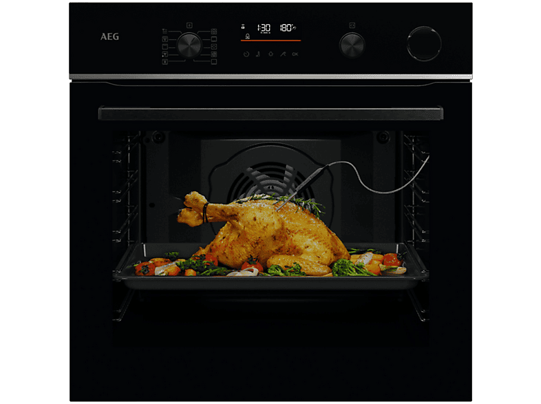 AEG TR6PB531SB — Horno a vapor, Independiente, Pirolítico, 59,6 cm, Negro