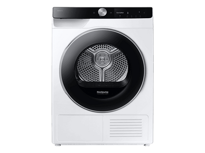 SAMSUNG DV90DG6845LKU3 — Secadora bomba de calor, Eléctrico, 9 kg, 4 programas, Blanco
