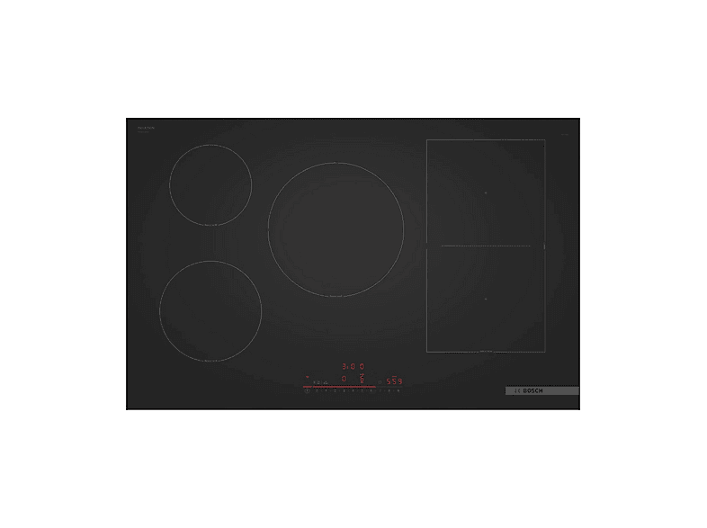 BOSCH Serie 6 PVW81CHB1E — Placa de vitrocerámica, 802 mm, Negro, 5 zone(s) zonas