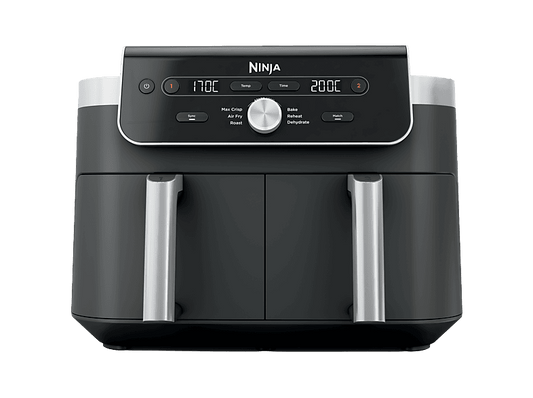 NINJA DZ901EU — Freidora de aire, 2470W, Negro, 9.5 l, 240 °C