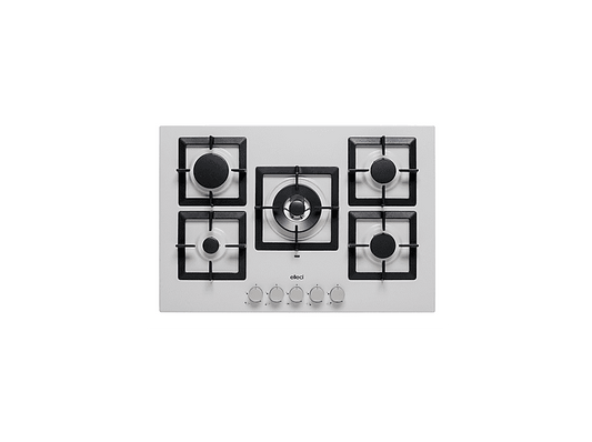 ELLECI Plano 75 M79 — Placa de gas, 750 mm, Aluminio, 5 zone(s) zonas