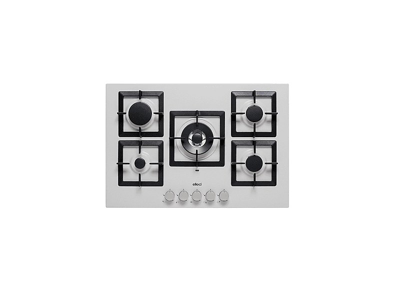 ELLECI Plano 75 M79 — Placa de gas, 750 mm, Aluminio, 5 zone(s) zonas