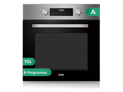 SVAN SHM8700DX — Horno multifunción, 59,5 cm, Inox, Libre instalación, 70 l