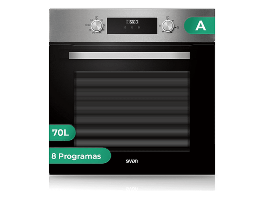 SVAN SHM8700DX — Horno multifunción, 59,5 cm, Inox, Libre instalación, 70 l