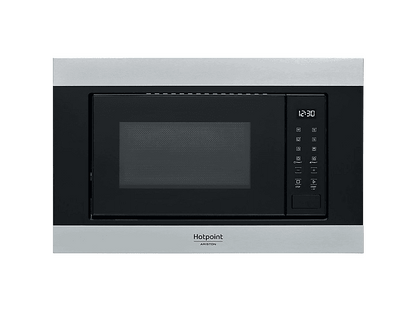 HOTPOINT MF20S IX HA.1 — Microondas integrable, 900 W, Negro, 6 potencia, 20 l