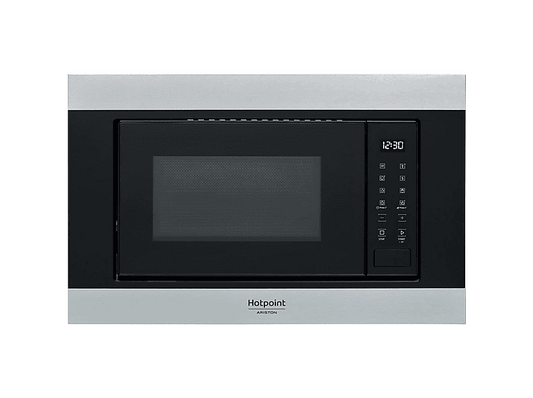 HOTPOINT MF20S IX HA.1 — Microondas integrable, 900 W, Negro, 6 potencia, 20 l