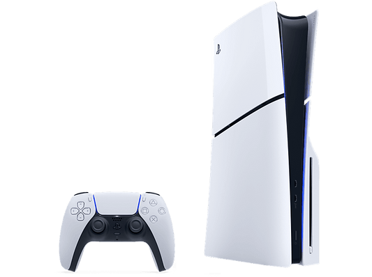 SONY PS5 Slim Standard — Consola, 1 TB SSD, Blanco, 4K, 1 mando