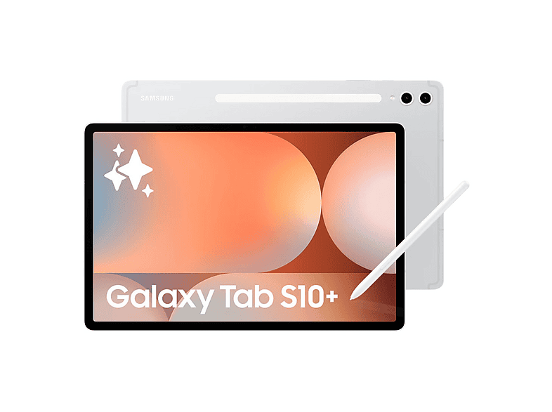 SAMSUNG Galaxy Tab S10+ — Tablet, 512 GB, Plata, 12 GB RAM, 12,4" WQXGA+