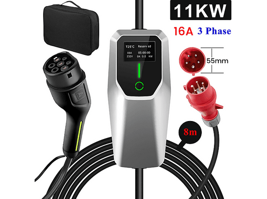 SMORGR 8 M 11kW 16A IP67 Tipo 2 — Cargadores vehículos eléctricos, plateado