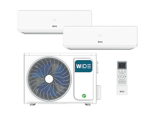 WIDE IULAN 2x1 5 ECO 3010+2100 frigorias con bomba de calor Inverter A+++ — Split 2x1, Función Inverter, white