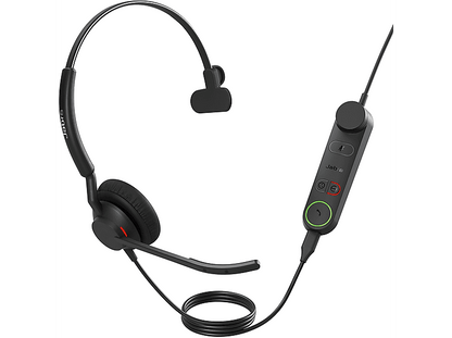 JABRA — Auriculares de diadema con cable, Circumaurales, Negro, 5093-299-2259 JABRA