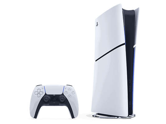 SONY PS5 Slim Digital Edition — Consola, 825 GB SSD, Blanco, 4K, 1 mando