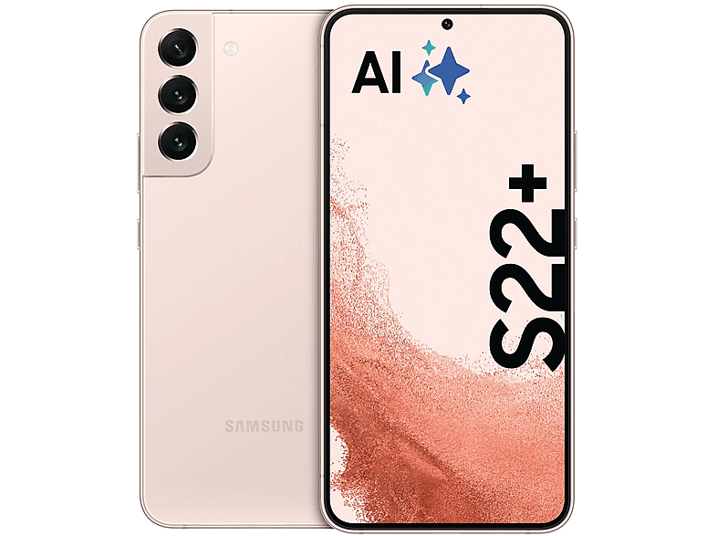 SAMSUNG GALS22+ 6.6P/5G/8N/8+128GB/P — Smartphone, 8 GB RAM, 120 Hz, 4500 mAh, Oro rosado