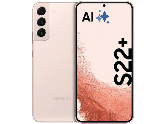 SAMSUNG GALS22+ 6.6P/5G/8N/8+128GB/P — Smartphone, 8 GB RAM, 120 Hz, 4500 mAh, Oro rosado