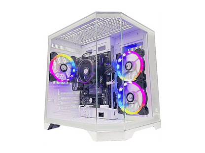 NITROPC Avanzado — PC Gaming, 16 GB RAM, 480 GB SSD, Blanco, AMD Ryzen 5 3400G (4 núcleos