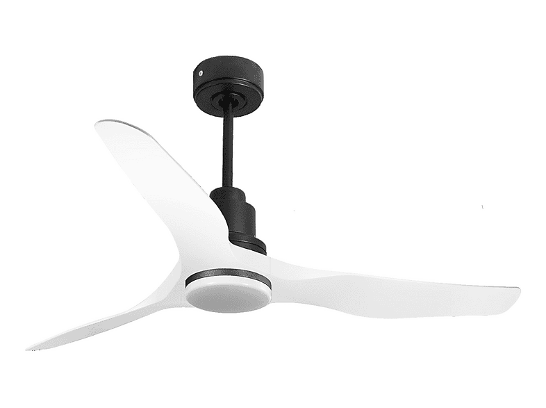 PURLINE ThassosD127C04LED64623 — Ventilador de techo, 18 W, 6 velocidades, Negro