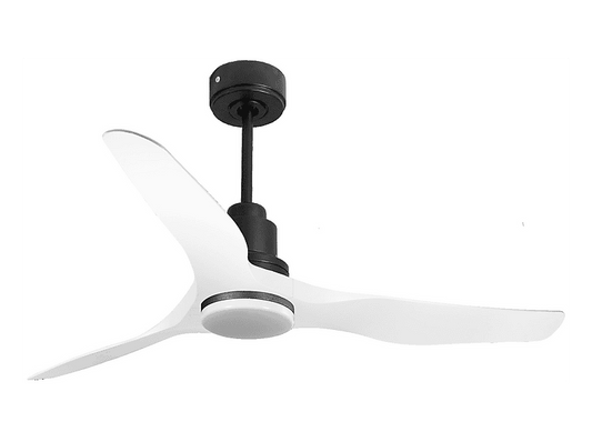 PURLINE ThassosD127C04LED64623 — Ventilador de techo, 18 W, 6 velocidades, Negro