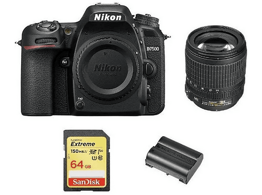 NIKON D7500 — Cámara digital, Multicolor, 18 megapixel, 4K 3840p (ref. 133674639)